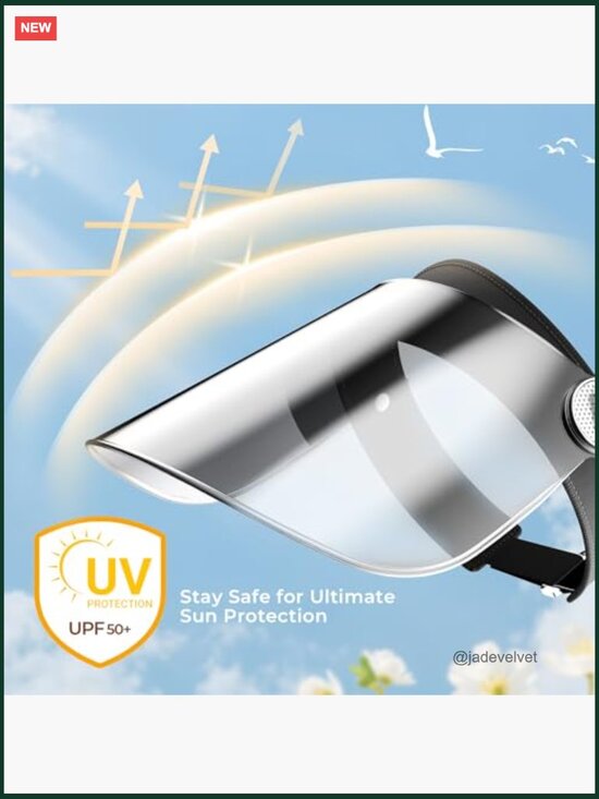 Sun Visor Hat UPF50+ UV Protection Lightweight Adjustable Sport Visor main image 4